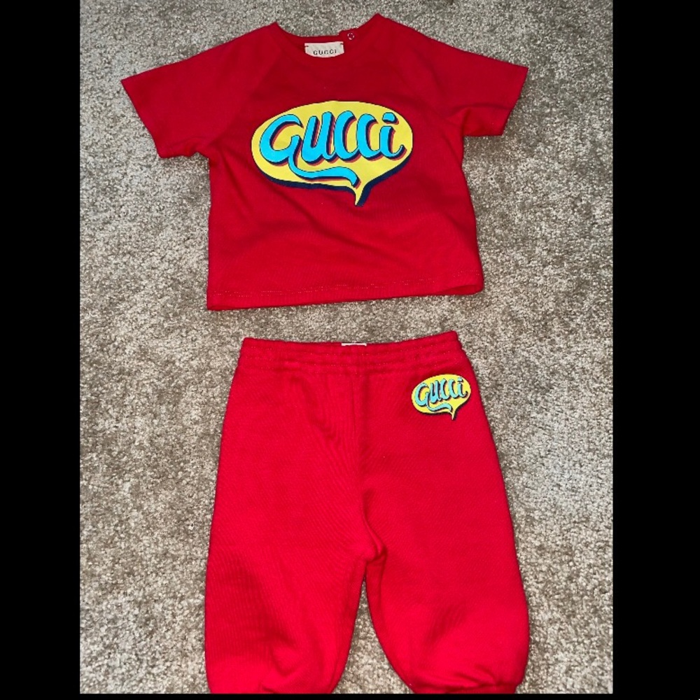 Baby boy 2 piece Gucci joggers with tee